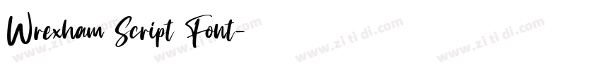 Wrexham Script Font字体转换